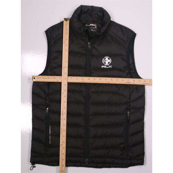 Ralph Lauren RLX Black Quilted Down Rip Stop Water Resistant Puffer Vest Jacket - Picture 4 of 10